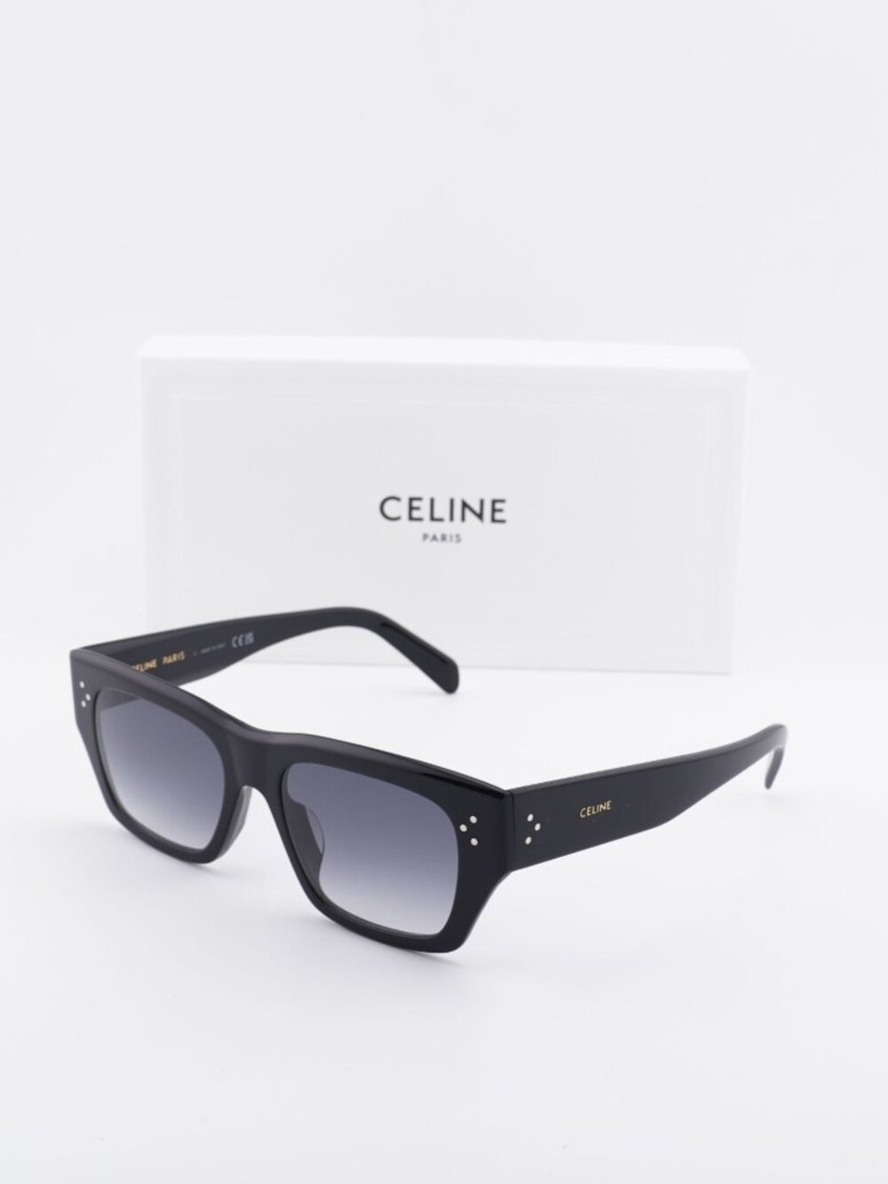 Celine CL40297U 01B Square Sunglasses - Black / Grey